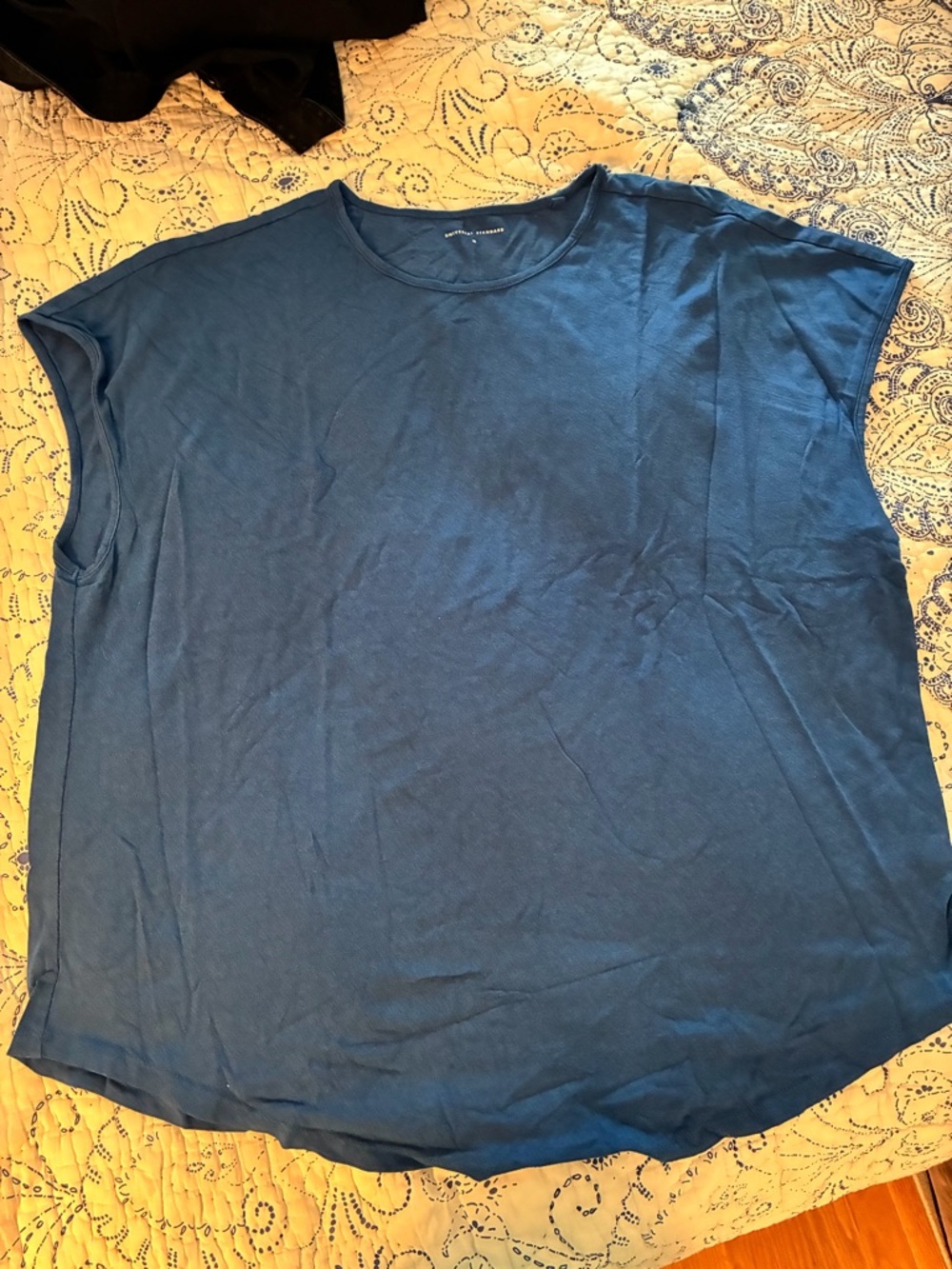 Universal Standard Slate Blue Crewneck Top